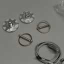 Watris Veiyi Hood Pins, 2pcs Universal CNC Aluminum Bumper Quick Release kit, Hood pins for Truck and Cars(Silver)