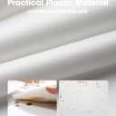 Pureegg Plastic Table Cloth Disposable 10 Pack, 84'' Round Table Cloths, Party, Picnic, Wedding, Decorative Tablecloths, Round, White Plastic Cover, Leakproof & Sturdy, White