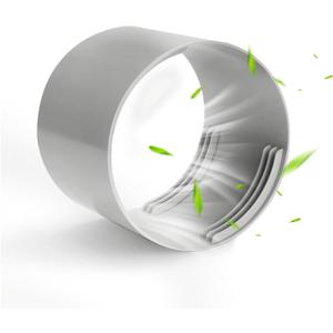 5.1 inch Portable Air Conditioner Hose Connector, Mobile AC Unit 5.0" Vent Pipe Coupler Coupling Extension, Universal Fits Clockwise and Counter-Clockwise Thread Exhaust Hose