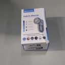 BEAUTURAL Fabric Shaver and Lint Remover, Sweater Defuzzer with 2-Speeds, 2 Replaceable Stainless Steel Blades, Battery Operated, Remove Clothes Fuzz, Lint Balls, Pills, Bobbles Gray