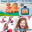 Kids Selfie CameraKids Camera Toys for 3-12 Years Old Girls BoysPortable Children Digital Video Camcorder Camera with OTG Adapter Instantly Share PhotosBest Chritmas Gift for Kid with 128G SD Card