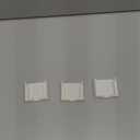 BRAINWAVZ 3 Pack Wall Mount for Wyze Cam V3 & V4, Adhesive VHB Stick On - Easy to Install, No Tools Needed, No Mess, No Drilling, Strong Adhesive Mount, White