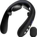 Electric Neck Massager with Heat - 10 Modes & 16 Levels, Portable for Travel, Perfect for RelaxationBlack