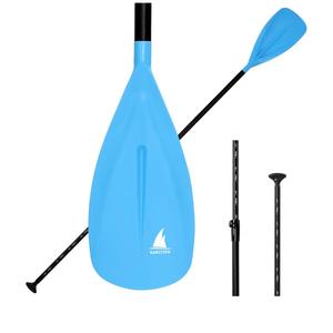 SUP Paddle - 3-Piece Adjustable Aluminium SUP Paddle with Glass Fiber Blade for Surfing, Floating, Water Sports