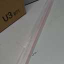 Dalrun Clear Acrylic Shower Threshold 3/8" X 3/8" (WxL) for Frameless Shower Door, Transparent Shower Dam Shower Splash Guard 39" Long,Half Round,Peel and Stick
