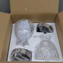 Brushed Nickel Pendant Lights Kitchen Island 2 Pack, 5.9 Small Hammered Glass Pendant Light Fixtures, Adjustable Modern Hanging Lights Kitchen Pendant Lighting over Island Sink Bathroom Dining Room