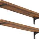 HOOBRO Floating Shelves for Wall, 31.5" Wall Mounted Shelves Set of 2
