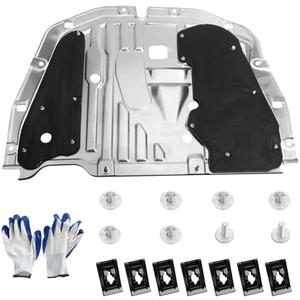 TomGoo Engine Splash Shield Guard Compatible with Honda Civic 2016 2017 2018 2019 2020 2021, Engine Case Guard Under Car Shield Cover OEM 74110-TBA-A00 90674-TY2-A01 Engine Splash Guard
