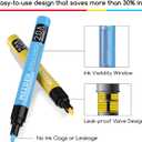 MEEDEN Artist 12 Colors Acrylic Paint Markers - 3X Visible Large Capacity Acrylic Paint Pens with Upgraded Nylon Tips, Quick Dry Marker Pens for Rock Painting, Wood, Canvas, Stones, Glass, Fabric