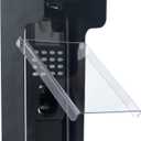 Clear Flip Cap Keypad Rain Cover,High Quality Galvanized Iron Material Rain Covers For Outdoor Electronics Card Reader/Door Keypad/Door Access/Attendance Machine