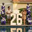 Graduation Decorations 2026 Party Numbers: 5.5FT Graduation Decorations Class of 2026 - Large Marquee Numbers 26 for Kindergarten Preschool High School
