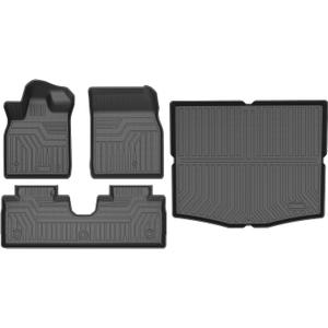 Mixsuper Floor Mats & Cargo Liner for 2021-2023 2024 2025 2026 Ford Mustang Mach-E All Weather Floor Liners and Trunk Liner Set Black (Not for Ford Mustang)