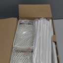 Consumest Corner Shower Caddy Standing - 4-Tier Stainless Steel Shower Organizer with Soap Holder and 4 Hooks, Large Capacity Corner Shelf Stand for Bathroom, Rest Room, White