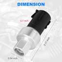 AC Pressure Switch-Air Conditioner Clutch Pressure Sensor Switch Compatible with Ford Expedition F150 Fiesta Focus Lincoln Replaces 4673935 6F9319D594AA 6F9Z19D594AA