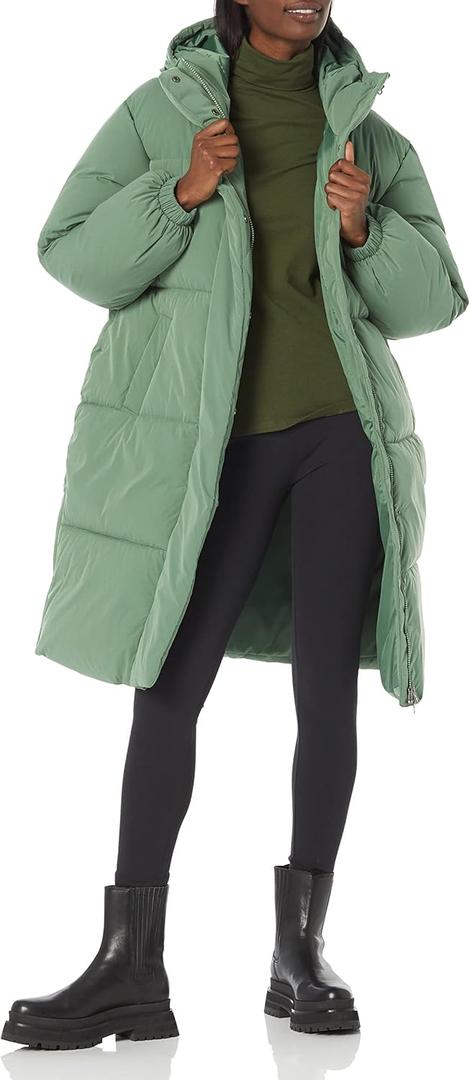 Amazon Essentials Women's Oversized Long Hooded Insulated Puffer Jacket (3X)
