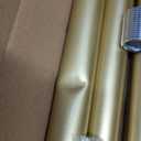 Lootkell Modern Gold Curtain Rods for Windows 28 to 48 Inches Adjustable Length Heavy Duty 1" Diameter Window Curtain Rod with Decorative Finials for Outdoor Bedroom Kitchen Living Room
