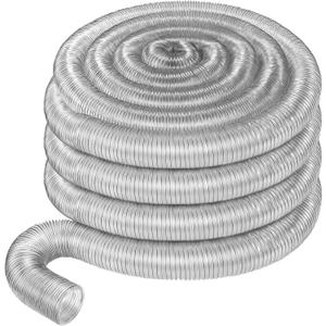 Therwen 4 x 70' Flexible PVC Dust Collection Hose, Heavy Duty Dust Debris, Fume Collection Puncture Resistant Clear Vacuum Hose