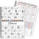 Adhd Cleaning Planner for Adults and Teens Adhd Cleaning and Organizing Planner Cleaning Schedule and Checklist Notebook List Daily Weekly Monthly for Home Chore Chart Adhd Daily Planner