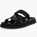 Steve Madden New York Women's Mayven Sandals Black Size 8