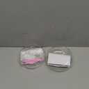 Mkono Wall Hanging Glass Terrariums Planter Oblate Flower Vase for Hydroponics Plants, Bathroom, Home Office Living Room Decor, Set of 2