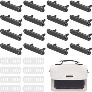 PH PandaHall 16pcs Metal Labels Rectangle Blank Stamping Tags Metal Engraved Plates for Handmade Purse Bag Backpack Hat Shoes DIY Craft Memorial Art Sewing Items, Gunmetal, 1.87x0.37inch