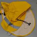 NACOCO Large Dog Raincoat Adjustable Pet Water Proof Clothes Lightweight Rain Jacket Poncho Hoodies with Strip Reflective (M, Yellow)