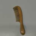 Onedor Handmade 100% Natural Green Sandalwood Hair Combs - Anti-Static Sandalwood Scent Natural Hair Detangler Wooden Comb (Wide Tooth),1 Count (Pack of 1)
