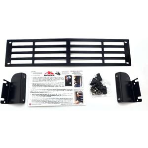 Stainless Steel Powder Coated Black Bumper Grille Insert Compatible with 2015-2019 Chevy Silverado 2500 3500 HD M2M #400-10-1