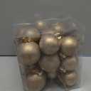 Yunlly 18 Pcs Textured Christmas Ball Ornaments 2.36'' 2.76'' 3.15'' Neutral Copper Ornament Modern Farmhouse Brown Hanging Christmas Decor Vintage Tree Decor for Xmas Shatterproof Home(Brown) (Retro)