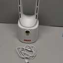 XDS Desk Bladeless Fan, 12.8 Inch Small Personal Cooling Fan with 6 Speed Adjustment, Button Control, Easy to Clean, Quiet Table Fan, Ideal for Office, Living Room, Bedroom (White)