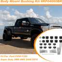 iKer Body Mount Bushing Kit Compatible with Ford F250 F350 2008-2016 Super Duty 2WD 4WD, Polyurethane Cab & Body Mount Steel Sleeves & Hardware. Black