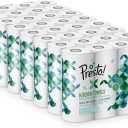 Presto! TAD Kitchen Towel, Extra Absorbent, 32 Rolls (8 Packs of 4), 51 Sheets Per Roll, Spin and Reusable, FSC Certified, White