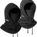 OZERO Balaclava Face Mask: Winter Polar Fleece Hood Ski Mask for Men Women, Convertible Balaclava Face Cover Hat Cap Scarf