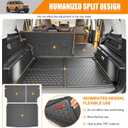 Cargo Mat and Backrest Liner Compatible with Bronco Sport 2021 2022 2023 2024 2025 Trunk Liners Seatback Mat Replacement for 2021-2025 Ford Bronco Sport (Cargo mat+seatback mat)
