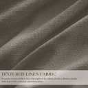 Flax Taupe Pinch Pleated Blackout Curtains 102 Inches Long for Bedroom 100% Black Out Thick Linen Dual Layer Pleated Drapes Farmhouse Country Brownish Gray 102 Inch Curtain for Dining Living Room