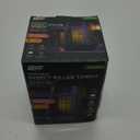 PIC Portable Bug Zapper, 600V Solar Powered Insect Trap & Fly Zapper for Outdoor Use, LED Flickering Flame, Activates Automatically in Dark, Weatherproof Outdoor Fly Trap, Kills Bugs on Contact (Pack of 1)