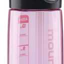 mountop Kids Water Bottle with Silicone Straw and Handle, Easy Use for Girls and Boys, BPA-free Water Bottle for Kids 14oz 400ml (Pink)