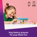 LEGO Friends Dog Treats Bakery Building Toy for Girls & Boys - Pretend Play Set for Kids, Ages 6+ - W/Aliya & Sage Minidolls, 2 Toy Dog Figures, & Accessories - Gift Idea for Birthdays - 42677