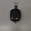 HARFINGTON Earbuds Cases, Earphone Case Holder, PU Leather Ear Buds Case Zipper Organizer Small with Mesh Pocket for USB Cable, Wireless Wired Earphones, Black