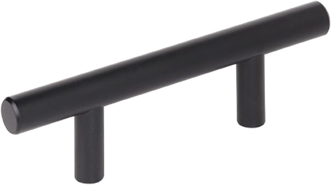 Amerock Bar Pulls 2-1/2 (64 mm) Center-to-Center Matte Black Cabinet Pull - 10 Pack