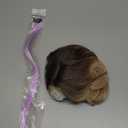 TYQ Hair Toppers for Women with Thinning Hair,14 Inch 360 3D Synthetic Curly Wavy Side Part Clip in Bangs (Ombre Dark Root to Blonde)