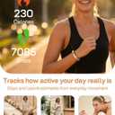 FITVII Screenless Fitness Tracker for Women Men, Health and Fitness Wearable with 24/7 Heart Rate, Blood Pressure and HRV Sleep Monitor, Subscription Free Activity Tracker for Android & iPhone