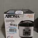 AROMA Digital Rice Cooker, 4-Cup (Uncooked) / 8-Cup (Cooked), Steamer, Grain Cooker, Multicooker, 2 Qt, Stainless Steel Exterior, ARC-914SBD