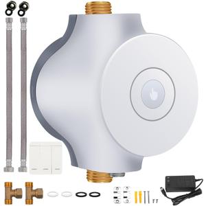 Smart Instant Hot Water Recirculating Pump System NSF/ANSI 61 & 372 for Tanked, Tankless Water Heater 3 speed Bulit-in Thermostat Recirculating Pump for Water Heater Extremely Quiet HBS24-12