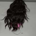 PANEWAY Hair Topper 16Inch Hair Toppers For Women Wavy Curly Dark Brown Clip In Synthetic Wiglets Pieces For Women (4-8)