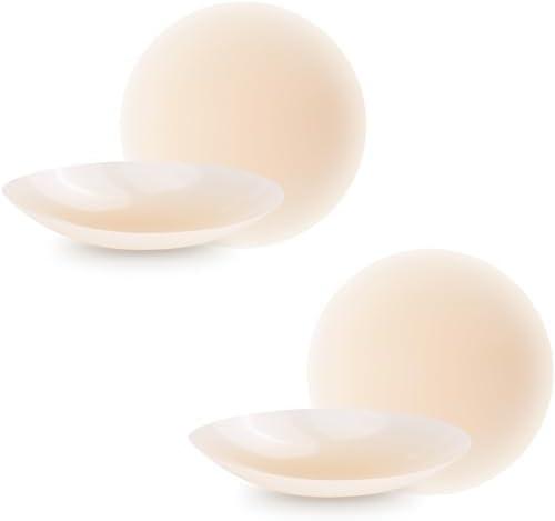 GreatStyler Silicone Nipple Covers for Women Reusable - 2 Pairs Ultra Thin Waterproof Nipple Pasties No Show