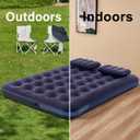 Full Size Air Mattress Inflatable Bed with Pump and Pillows,Blow Up Mattress for Camping and Home