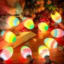 Enhon 2 Pack Easter Egg String Lights, 10.5FT Multi-Color Pastel LED Egg Lights, End-to-End Connectable String Light for Indoor & Outdoor Easter Party, Fireplace, Mantel, Entrance Decor