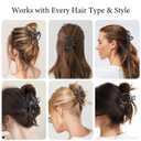 6 Pcs Metal Hair Claw Clips, Gothic Black Spider Web Skeleton Hand Skull Design Hair Jaw Clips Large Non-Slip Catch Halloween Hair Accessories for Women Girls Thick Long Hair