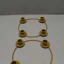 Advent Christmas Candle Holder Wreath Rings,Advent Table Decoration,Metal Advent Wreath Ring (2, Gold)